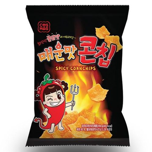 COSMOS SPICY CORNCHIPS 90G 16/CTN