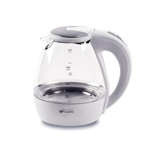 LIVING PLUS ELECTRIC GLASS KETTLE (WHITE) 1.5L 8/CTN