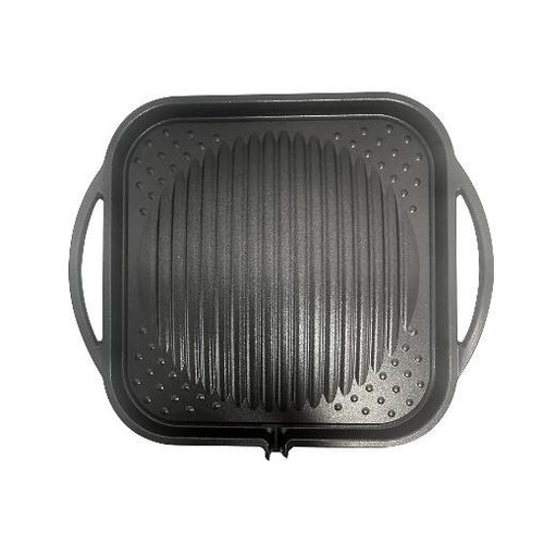 KITCHEN FLOWER BLACK SQ GRILL PAN