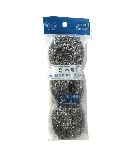 STAINLESS KITCHEN SCRUBBER 27G X 3P 10'