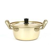 YELLOW ALUMINUM POT 14CM
