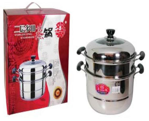 S/S POT STEAMER 2 STAGE 24CM