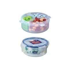 ROUND SHORT FOOD CONTAINER 140ML W/Divider
