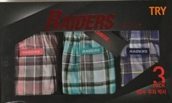 TRY RAIDERS DRAWERS 3 PACK (95) 40/CTN