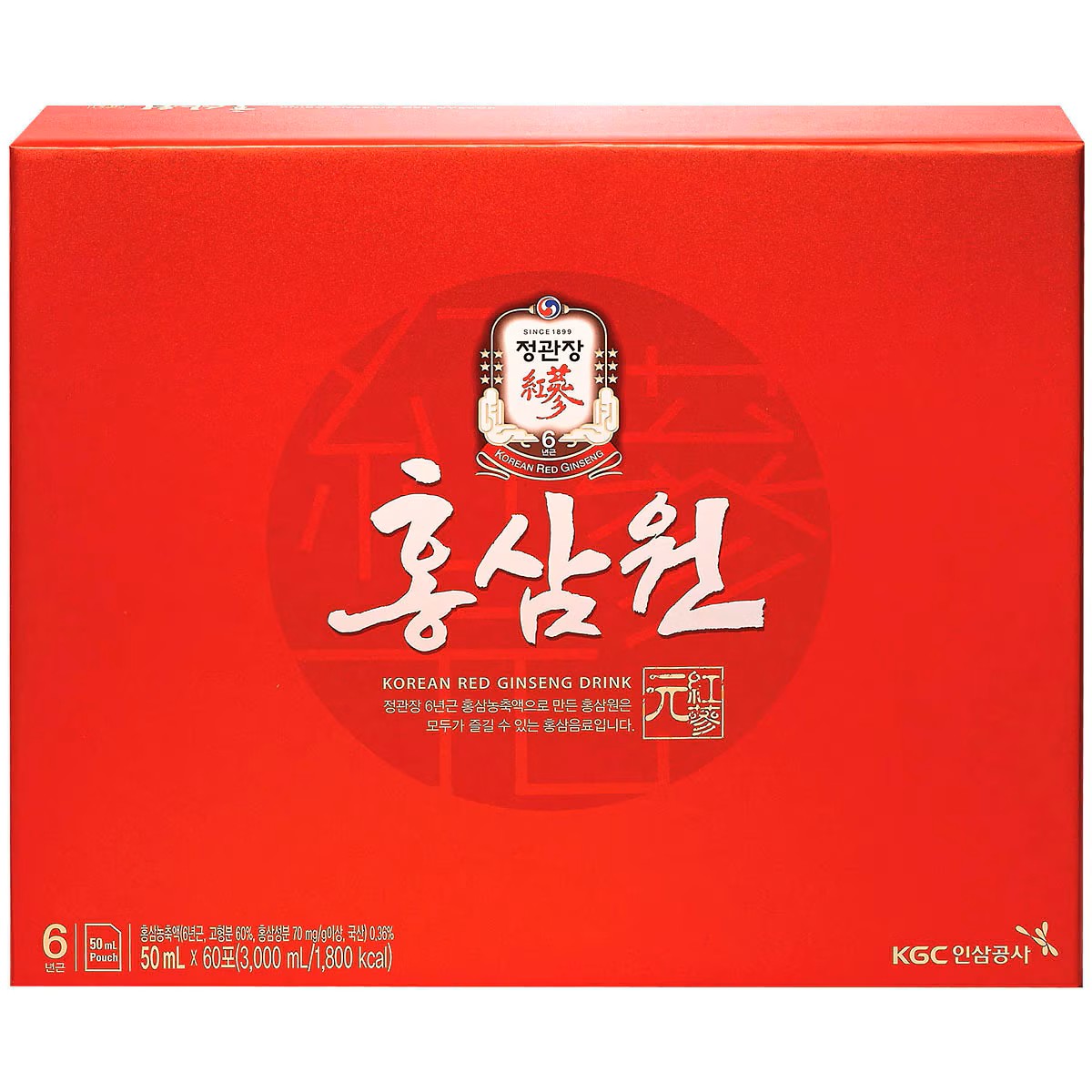 CHEONGKWANJANG REDGINSENG DRINK 50ML X 60PCS