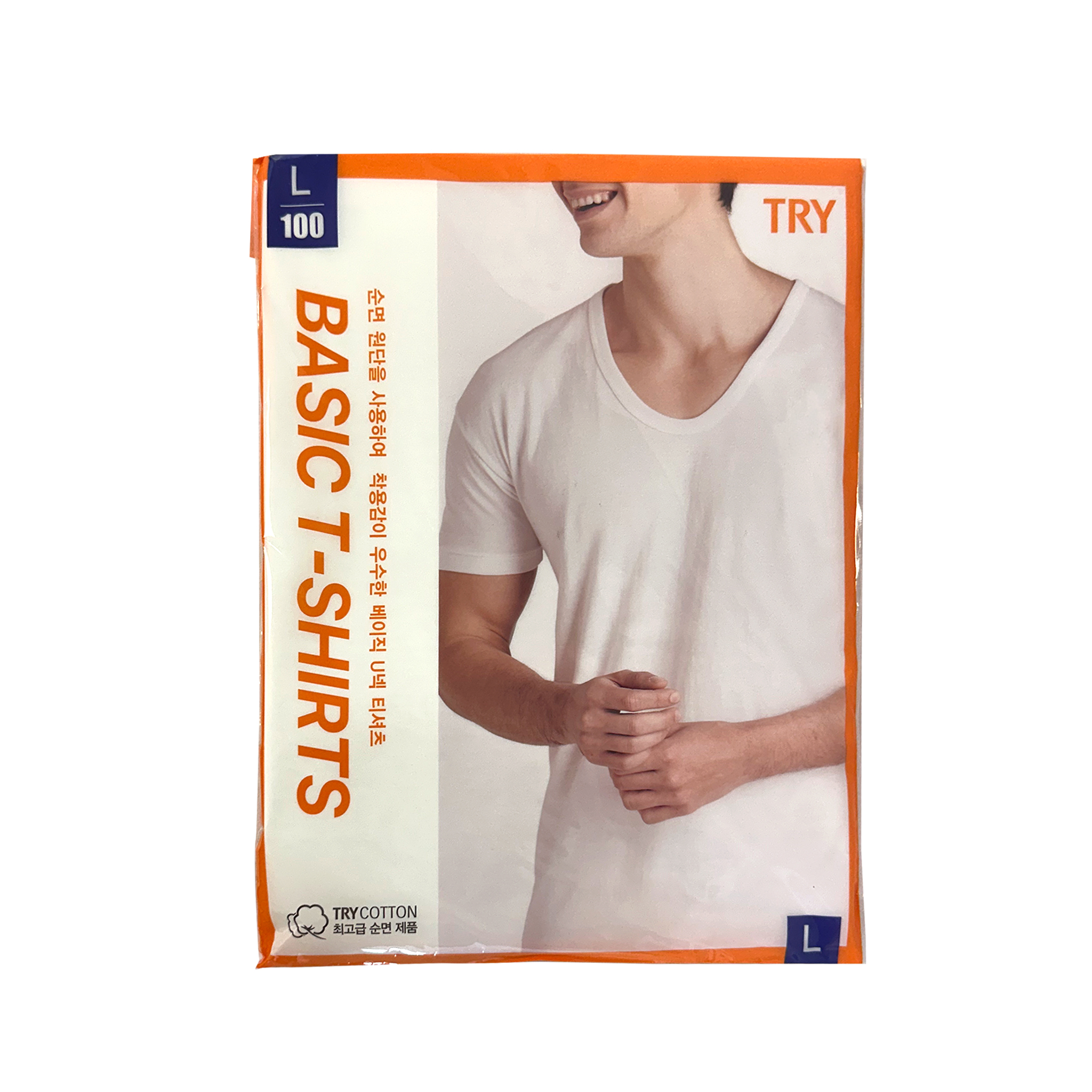 TRY BASIC T-SHIRTS L(100)