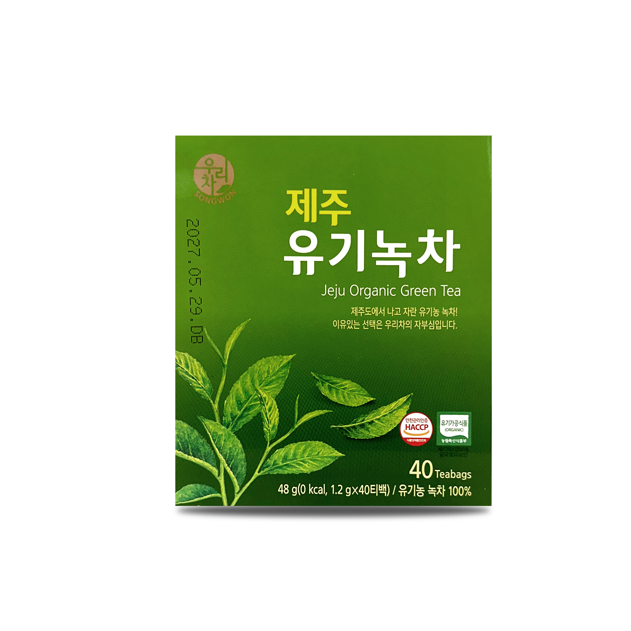SONGWON ORGANIC JEJU GREEN TEA (1.2G X 40T)