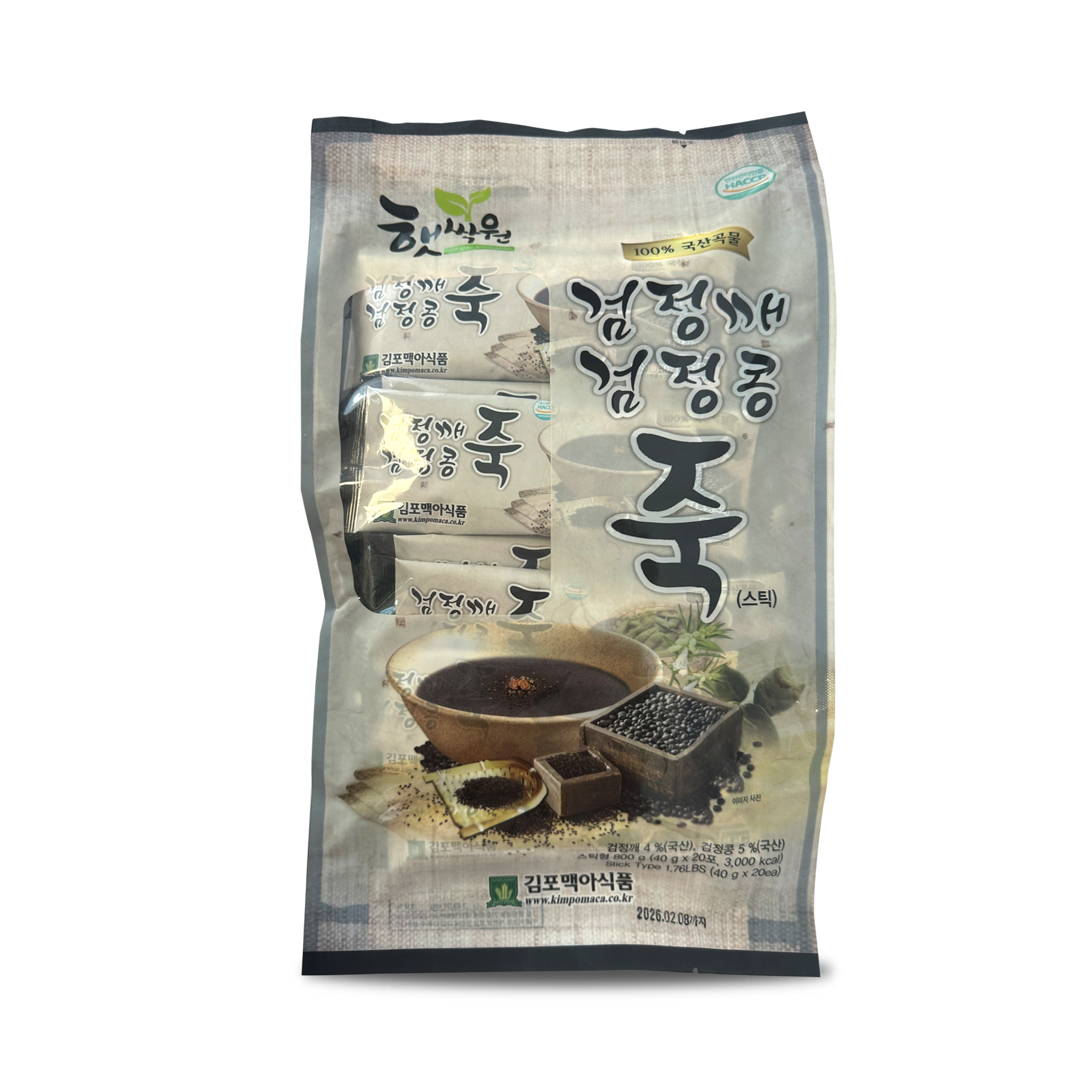 BLACK SESAME & BLACK BEAN PORRIDGE (40G X 20 EA)